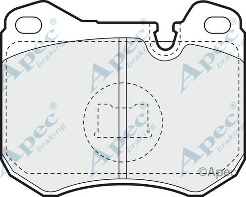 APEC BRAKING Piduriklotsi komplekt,ketaspidur PAD565